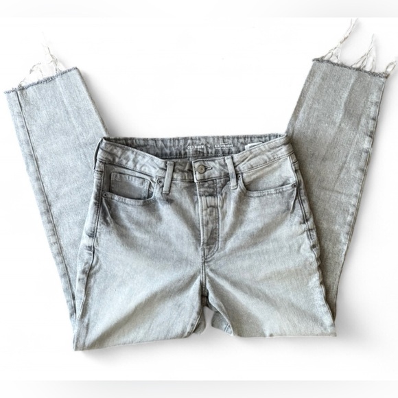 Old Navy Gray Women's High Rise Straight Jeans - Picture 2 of 9